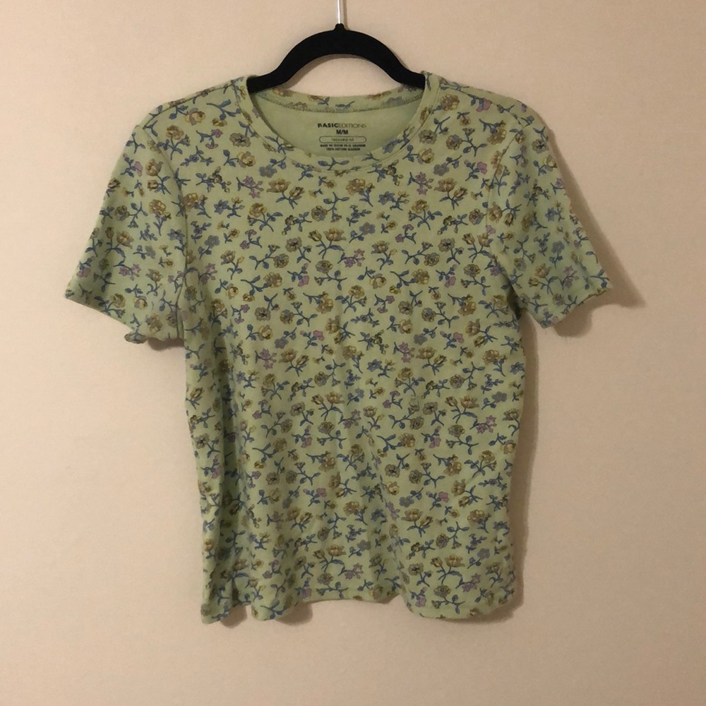 short sleeve vintage floral shirt